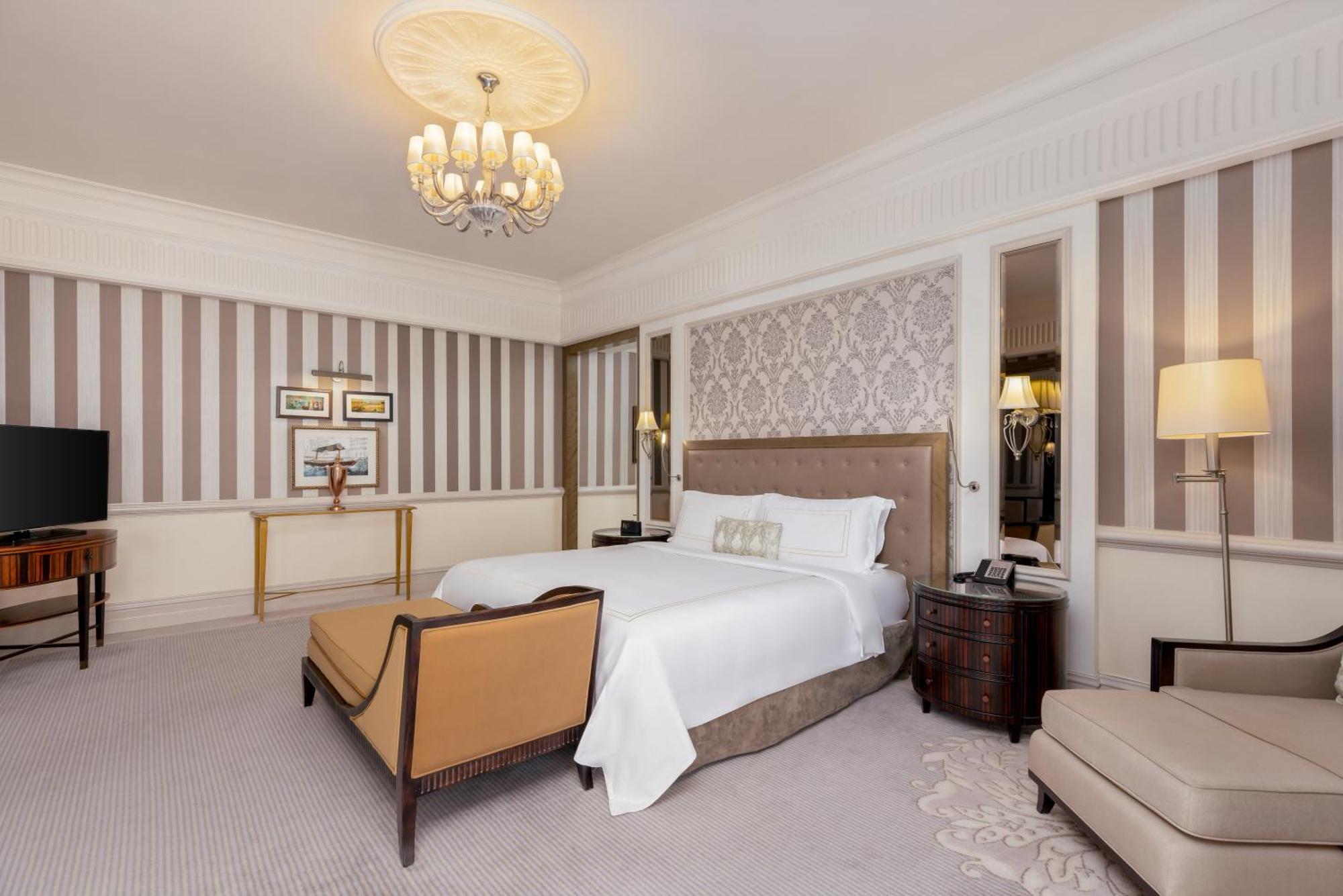 الحبتور بالاس دبي،أحد فنادق ومنتجعات إل إكس آر المظهر الخارجي الصورة A bedroom at the hotel