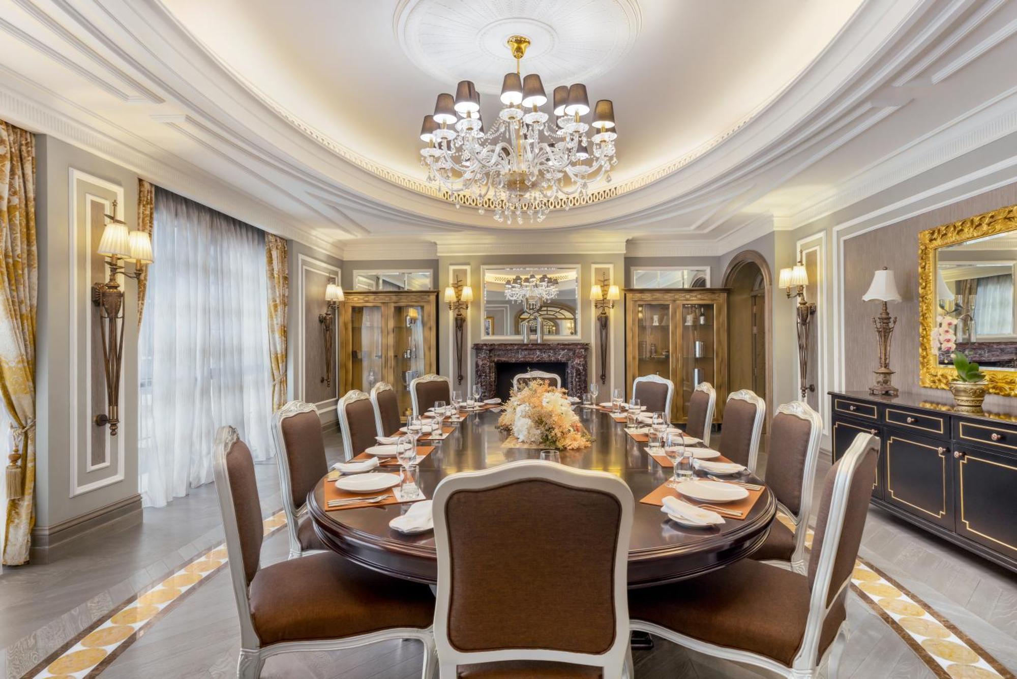 الحبتور بالاس دبي،أحد فنادق ومنتجعات إل إكس آر المظهر الخارجي الصورة The dining room of the Presidential Suite